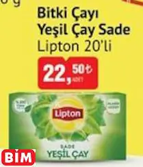 LİPTON BİTKİ ÇAYI YEŞİL ÇAY SADE